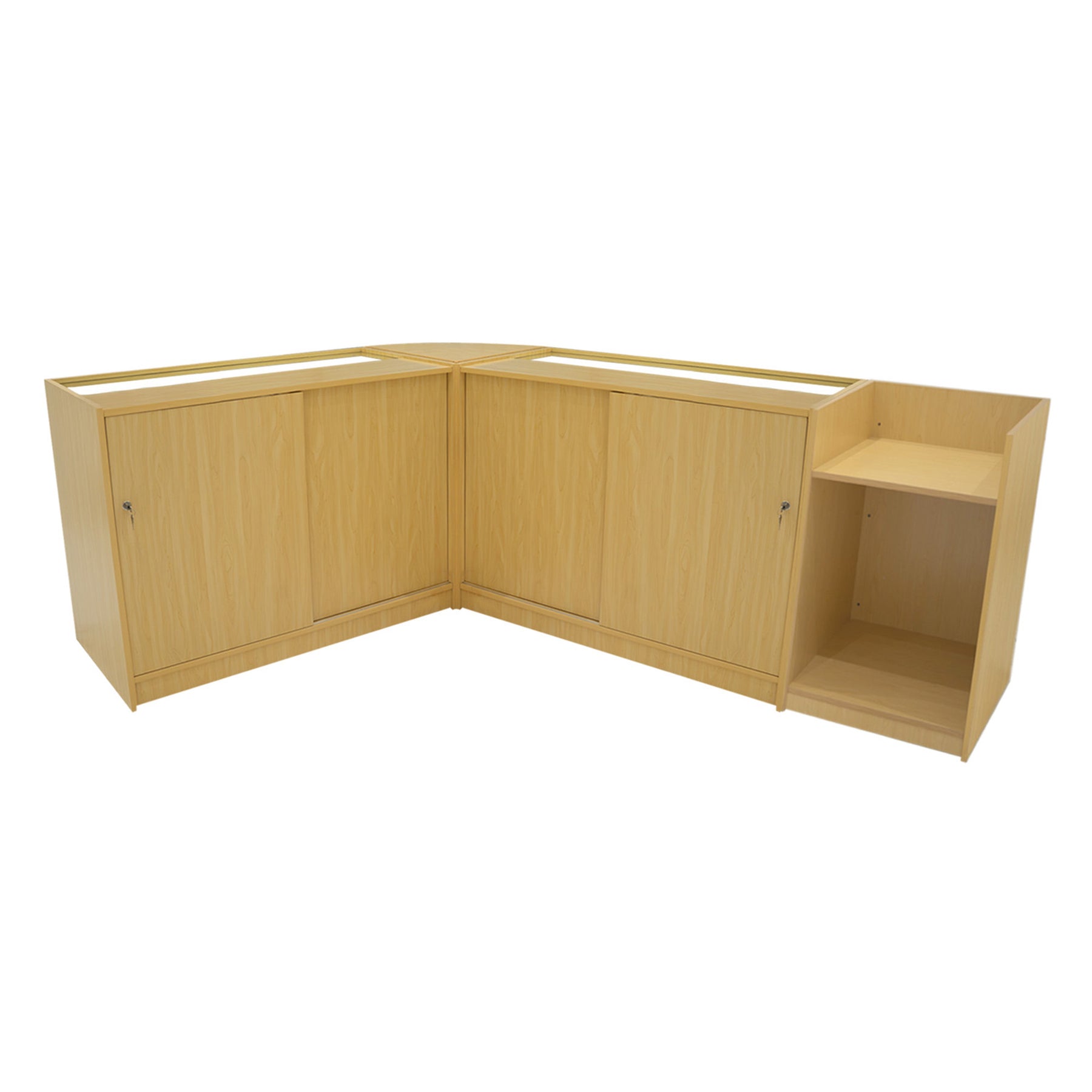 Polaris LED Shop Counter Set (K1200, B1200, TB60, CM60) - Maple Finish