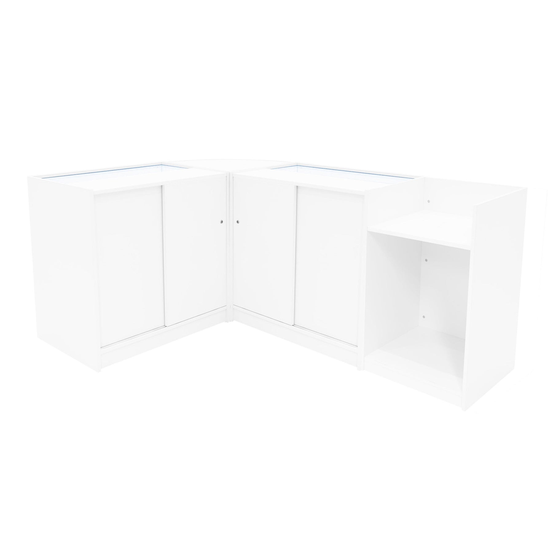 Phoenix LED Shop Counter Set CM60, TB60, and 2x C900 – White