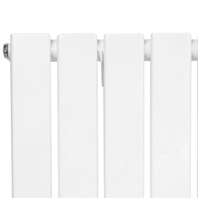Flat Single Column Radiator & Valves – 600mm x 700mm – White