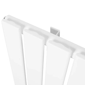 Flat Single Column Radiator & Valves – 600mm x 910mm – White