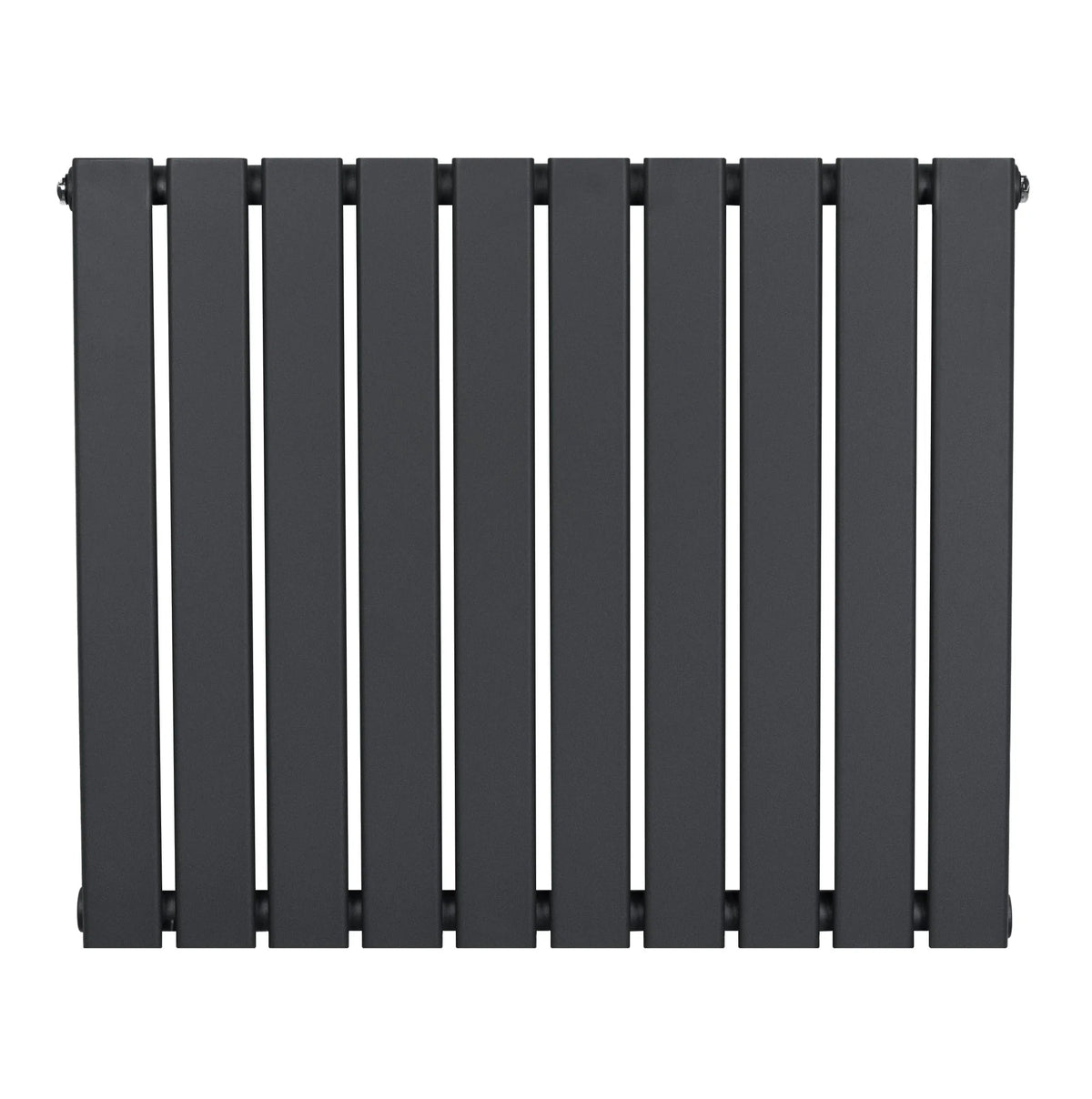Flat Single Column Radiator - 600 x 700mm - Anthracite Grey