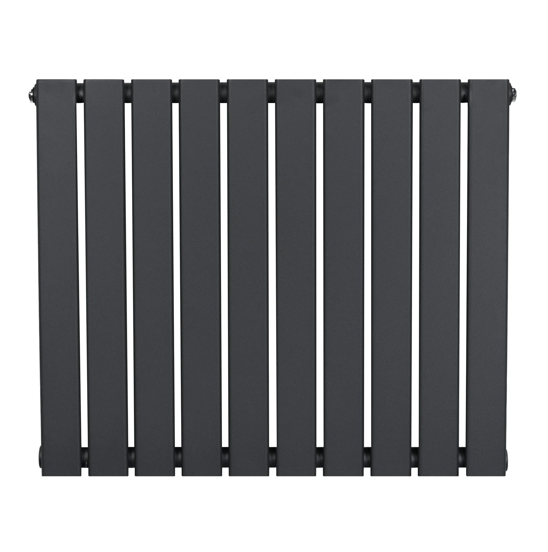 Flat Single Column Radiator - 600 x 700mm - Anthracite Grey