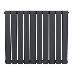 Flat Single Column Radiator - 600 x 700mm - Anthracite Grey