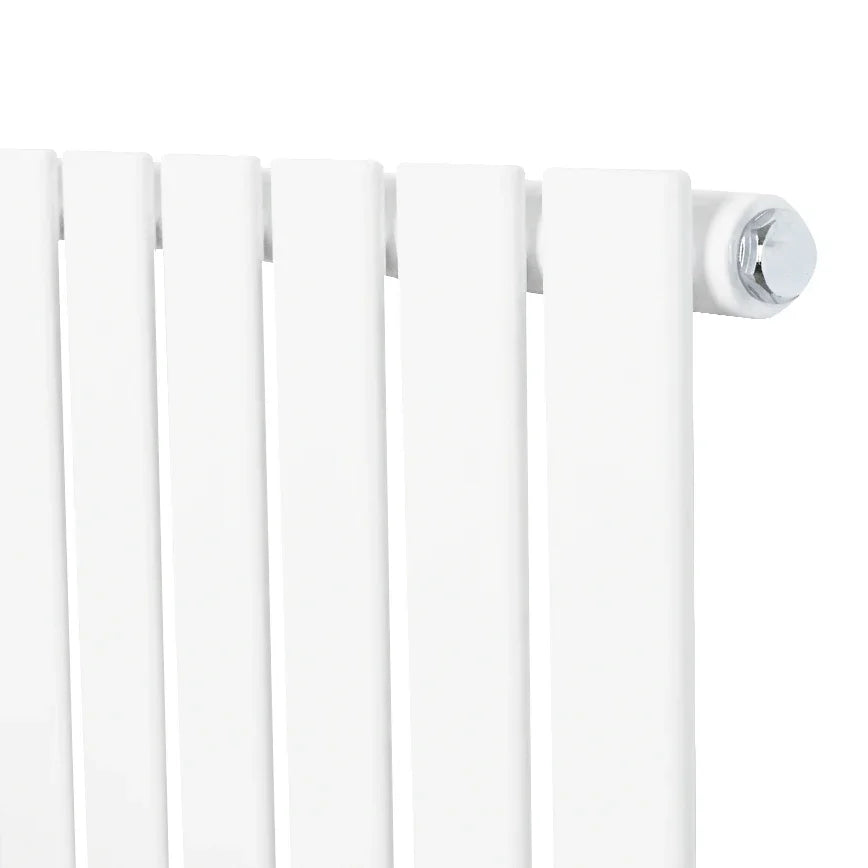 Flat Single Column Radiator - 600 x 700mm - White