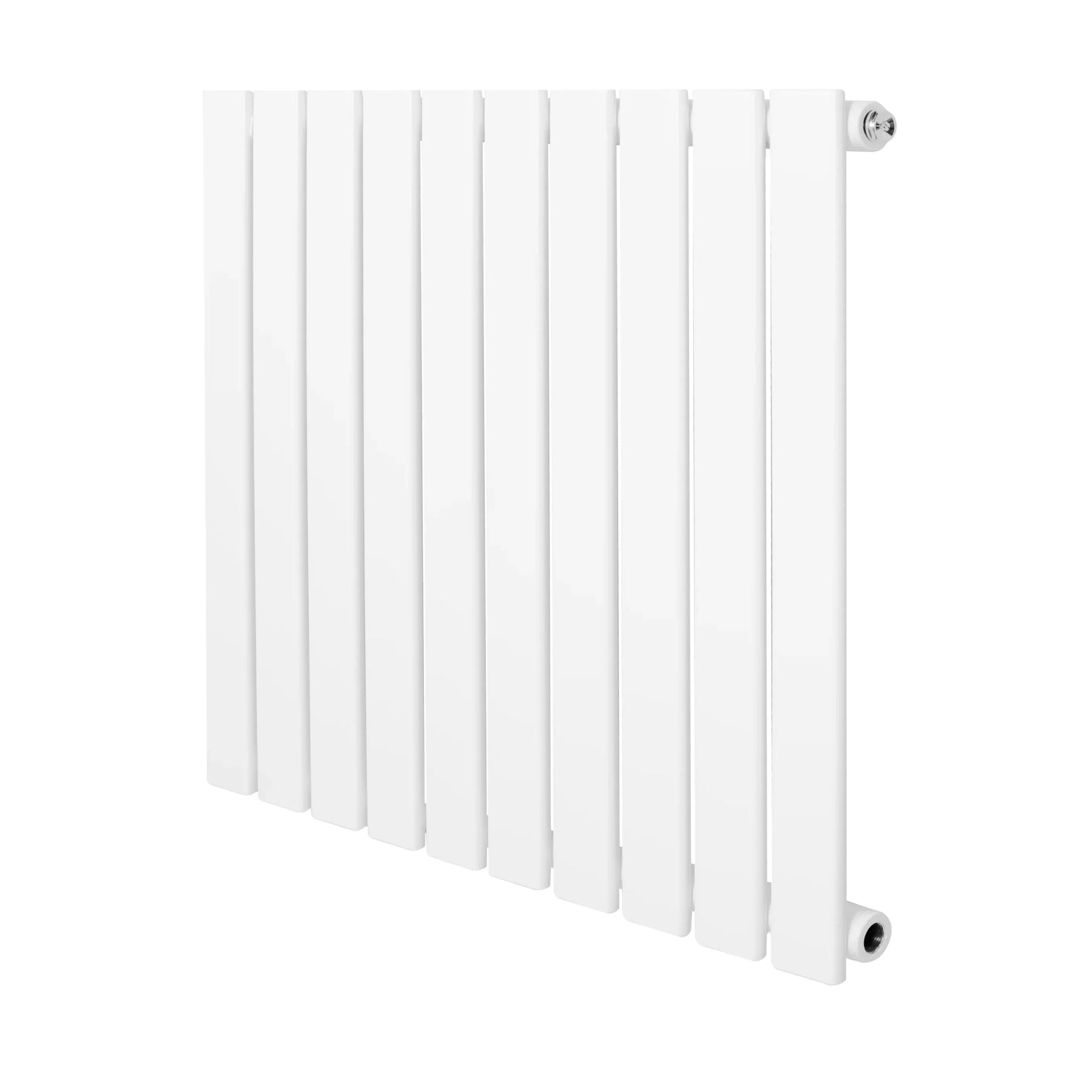 Flat Single Column Radiator - 600 x 700mm - White