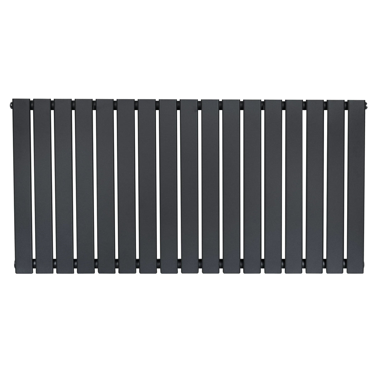 Flat Single Column Radiator - 600 x 1190mm - Anthracite Grey