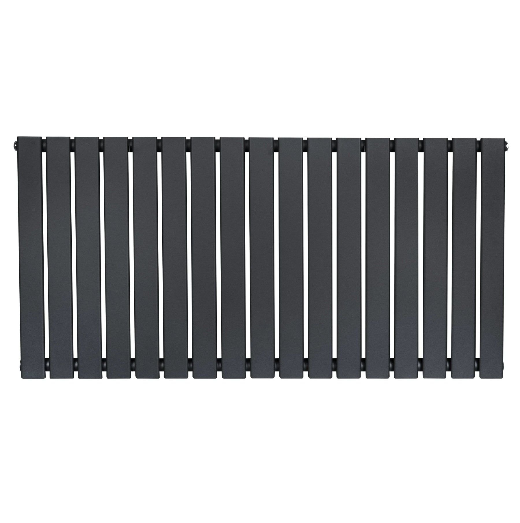 Flat Single Column Radiator - 600 x 1190mm - Anthracite Grey