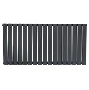 Flat Single Column Radiator - 600 x 1190mm - Anthracite Grey