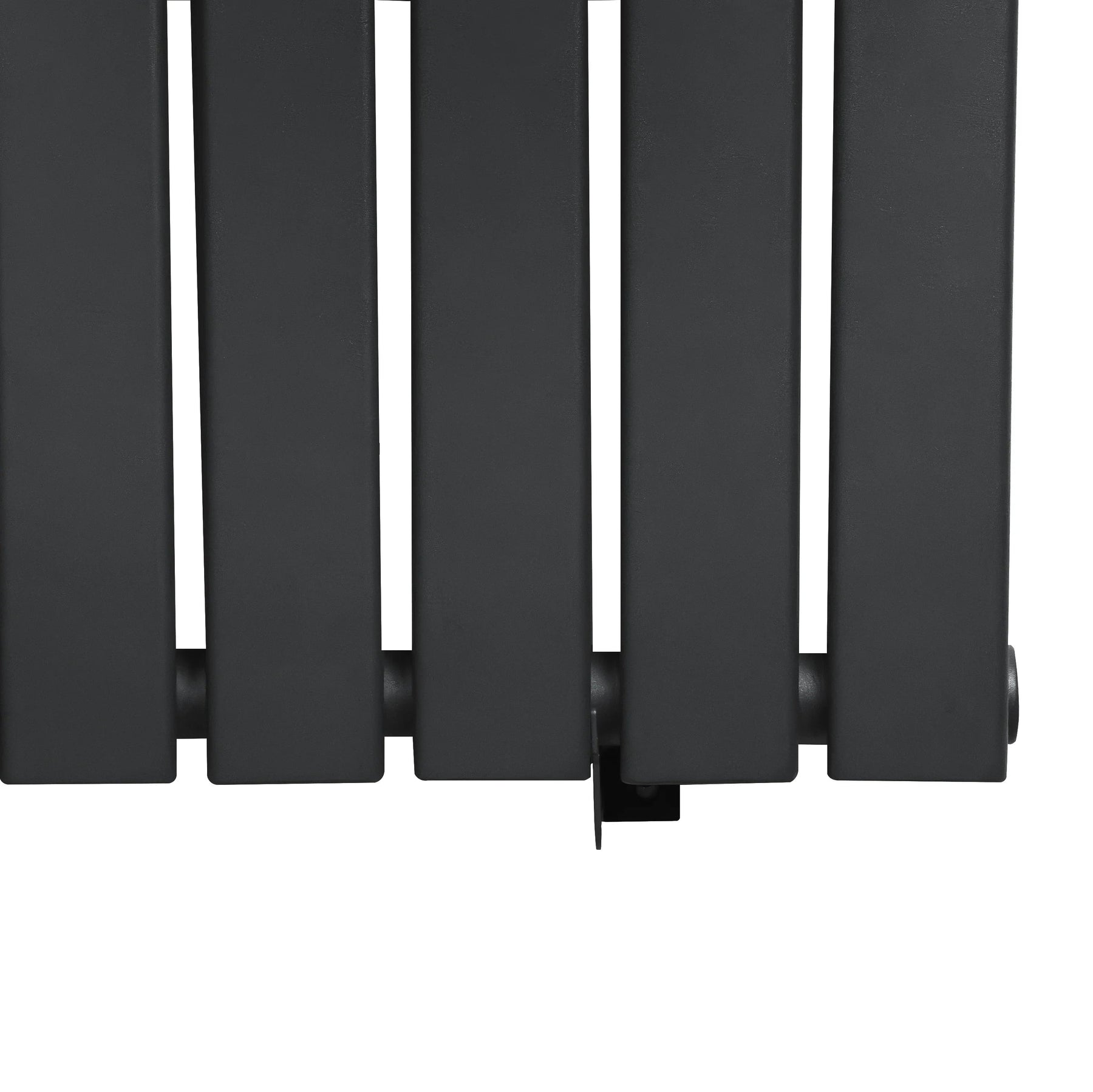 Flat Single Column Radiator - 600 x 1190mm - Anthracite Grey