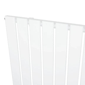 Flat Single Column Radiator - 600 x 1190mm - White
