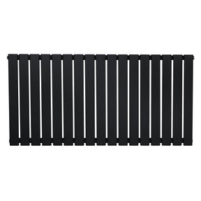 Flat Single Column Radiator - 600 x 1190mm - Black