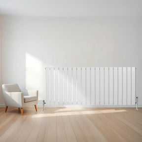 Flat Single Column Radiator - 600 x 1400mm – White