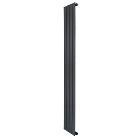 Flat Single Column Radiator - 1600 x 280mm - Anthracite Grey