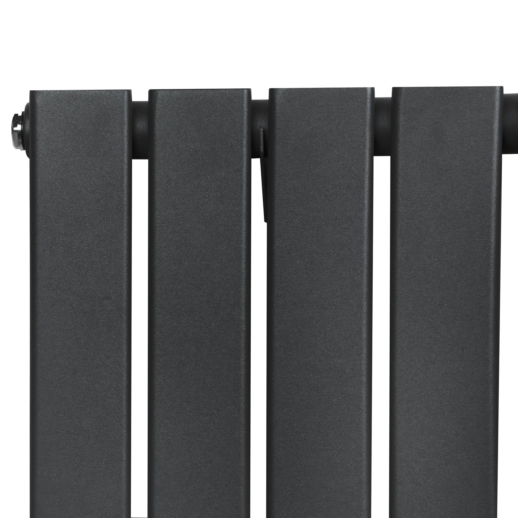 Flat Single Column Radiator - 1600 x 280mm - Anthracite Grey
