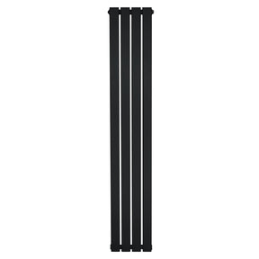 Flat Single Column Radiator - 1600 x 280mm - Black