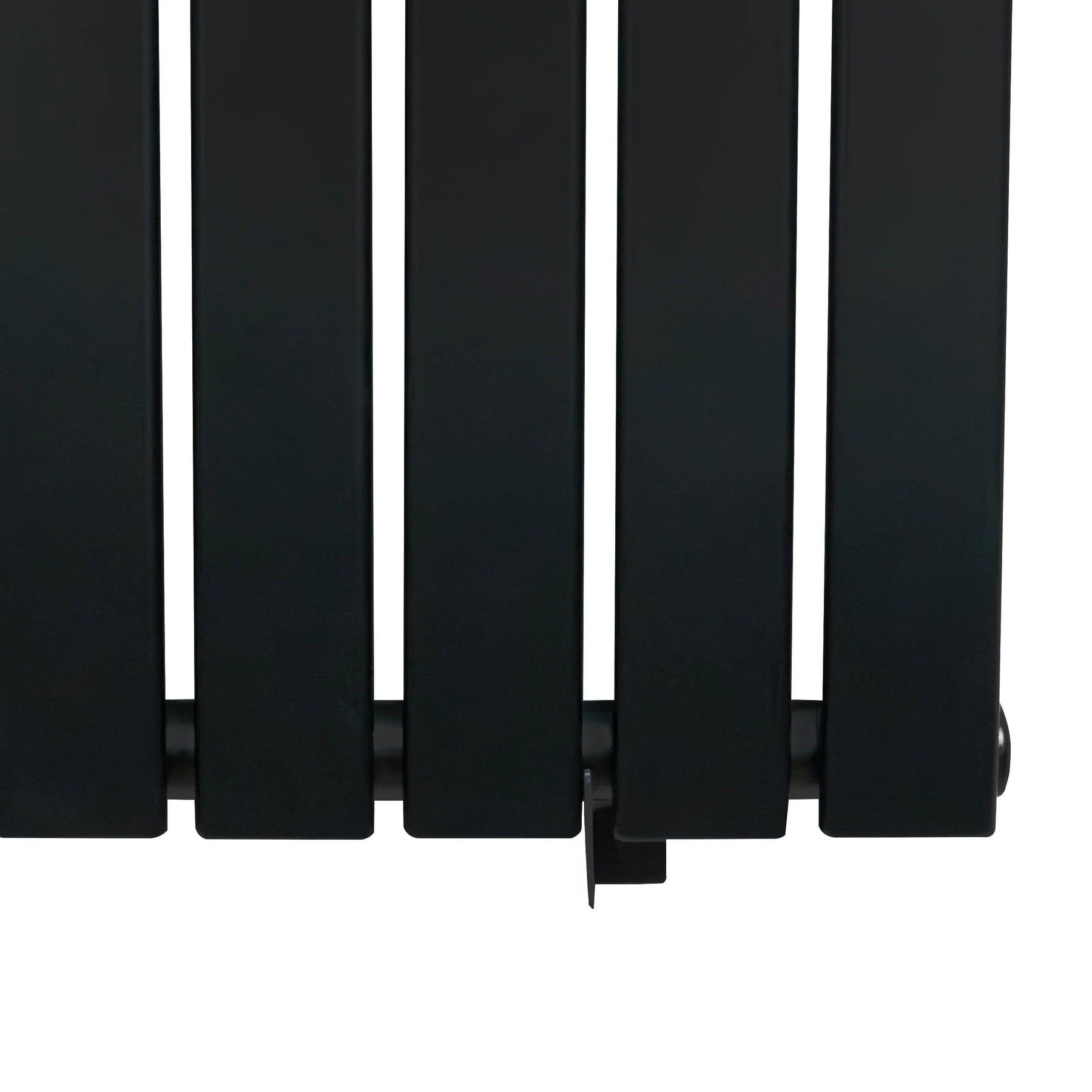Flat Single Column Radiator - 1600 x 420mm - Black