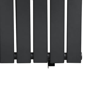 Flat Single Column Radiator - 1600 x 560mm - Anthracite Grey