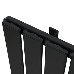 Flat Single Column Radiator - 1600 x 560mm - Black