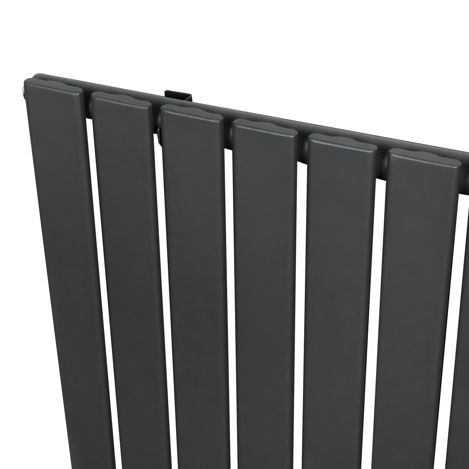 Flat Single Column Radiator - 1600 x 700mm - Anthracite Grey