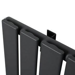 Flat Single Column Radiator - 1600 x 700mm - Anthracite Grey