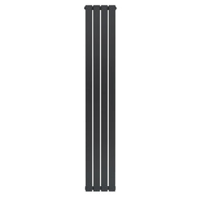 Flat Single Column Radiator - 1800 x 280mm - Anthracite Grey