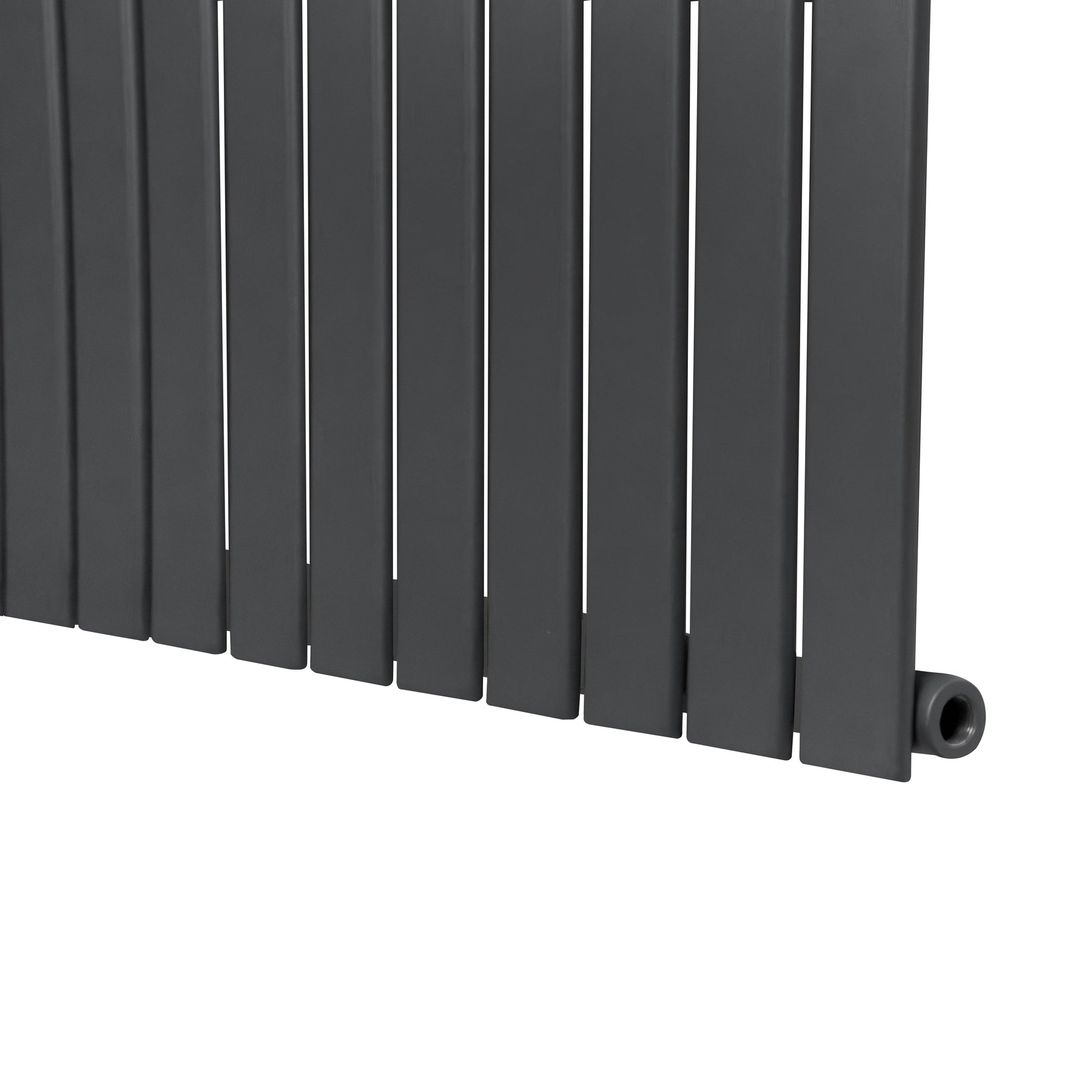 Flat Single Column Radiator - 1800 x 280mm - Anthracite Grey