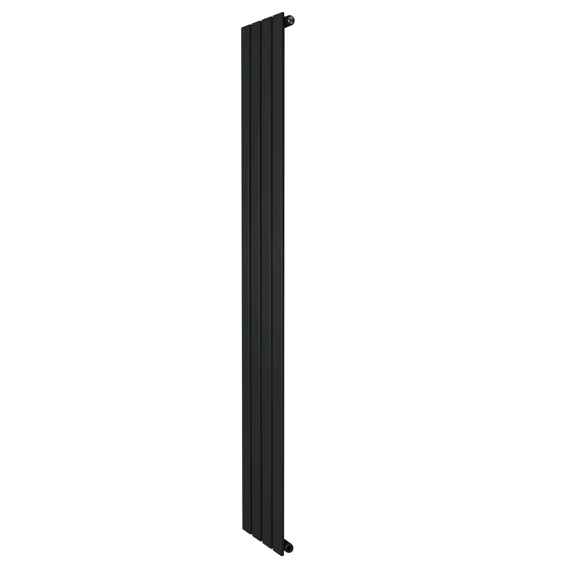 Flat Single Column Radiator - 1800 x 280mm - Black