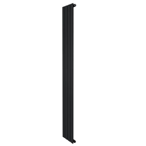 Flat Single Column Radiator - 1800 x 280mm - Black