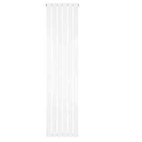 Flat Single Column Radiator - 1800 x 420mm - White