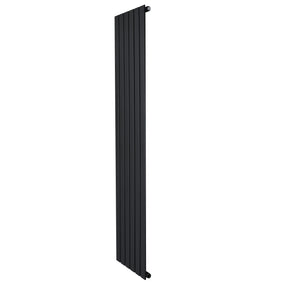 Flat Single Column Radiator - 1800 x 420mm - Black