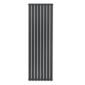 Flat Single Column Radiator - 1800 x 560mm - Anthracite Grey
