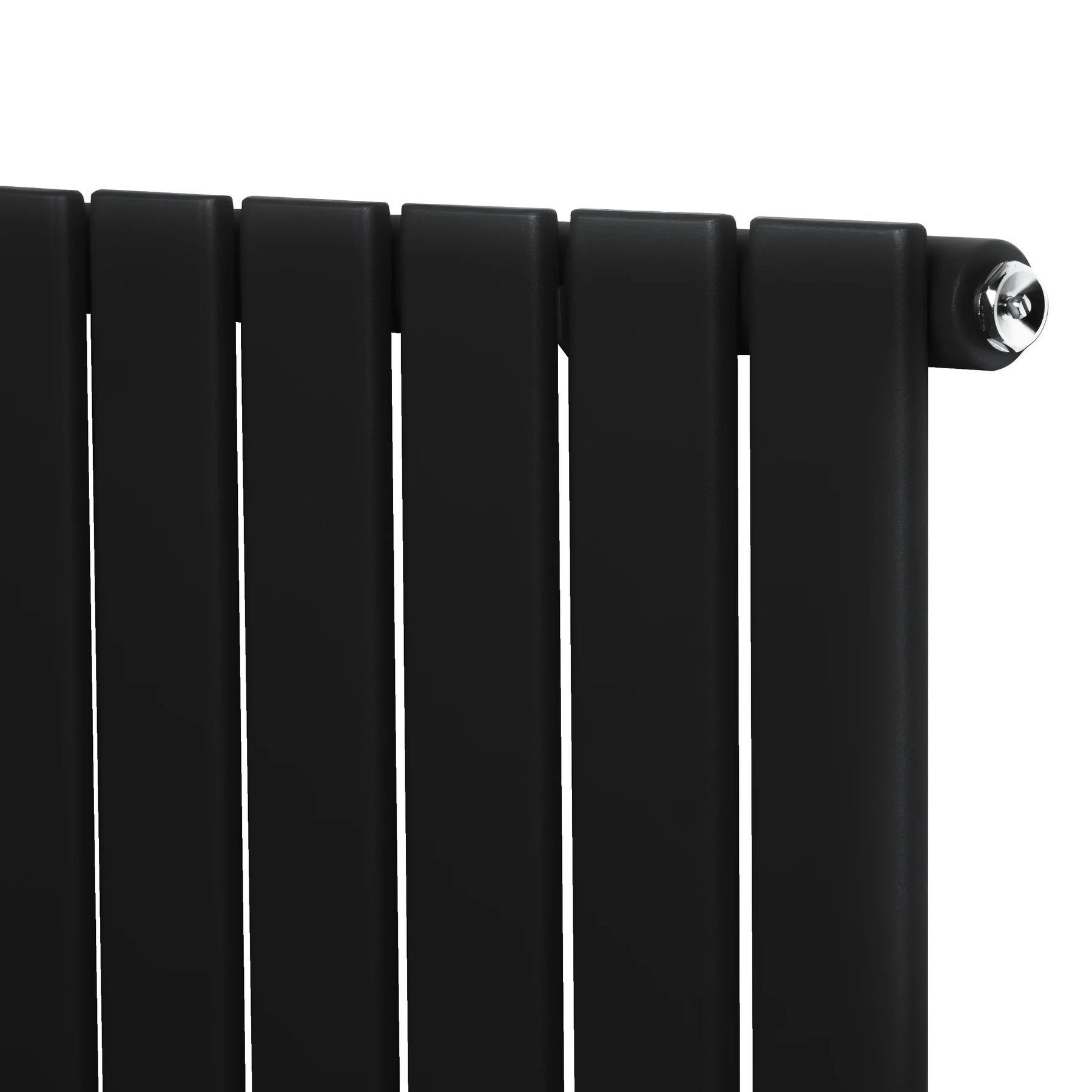 Flat Single Column Radiator - 1800 x 560mm - Black