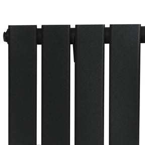 Flat Single Column Radiator - 1800 x 560mm - Black