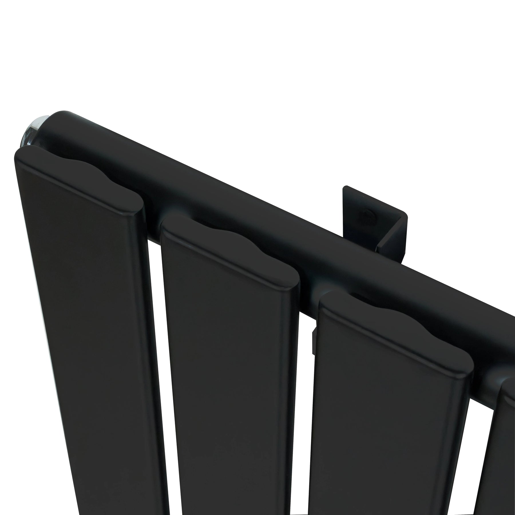 Flat Single Column Radiator - 1800 x 560mm - Black