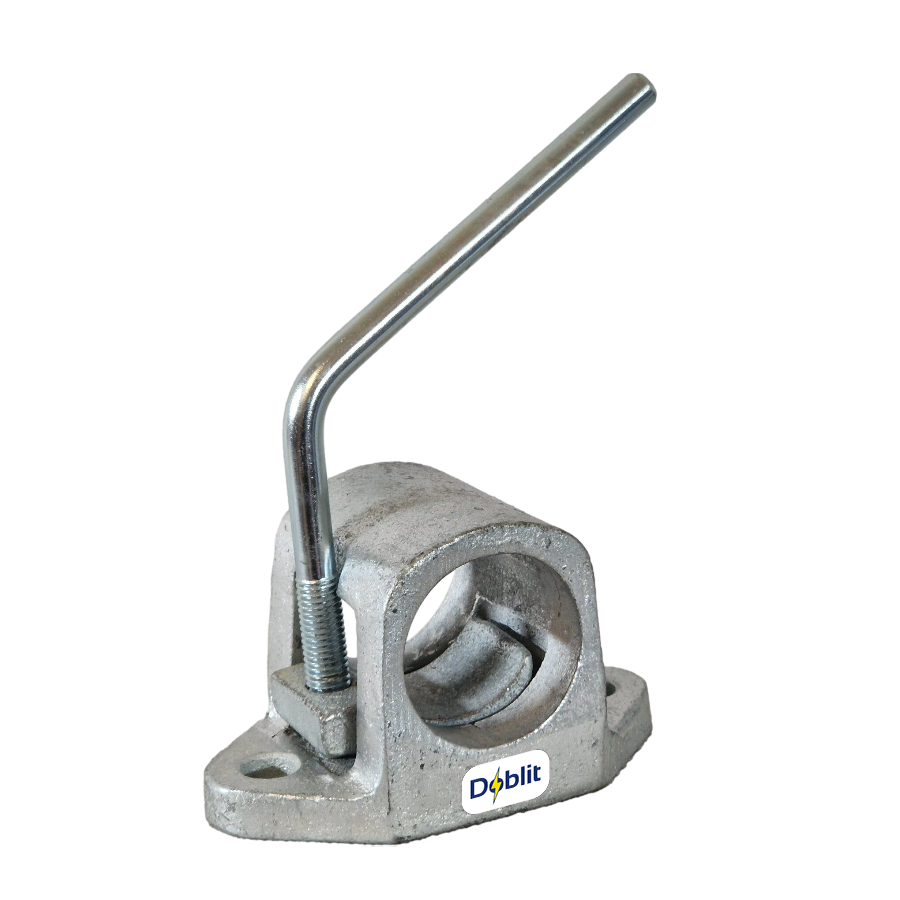 Jockey Wheel Clamp For 48mm Tubes Heavy Duty Cast Steel (Bolt-On)