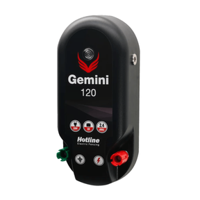 Hotline Gemini 120 HLC120 Dual Power 18km 2.4J 12/230 volt Electric Fence Energiser