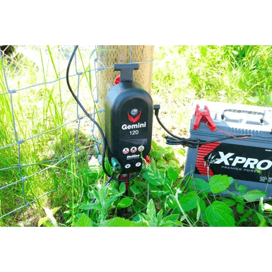 Hotline Gemini 120 HLC120 Dual Power 18km 2.4J 12/230 volt Electric Fence Energiser