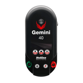 Hotline Gemini 40 HLC40 Dual Power 8km 0.8J 12/230 volt Electric Fence Energiser