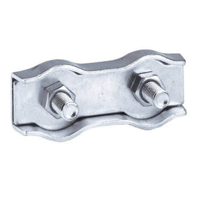Rope Connector Stainless Steel Clamp - Up to 8mm Ø (5 pack)