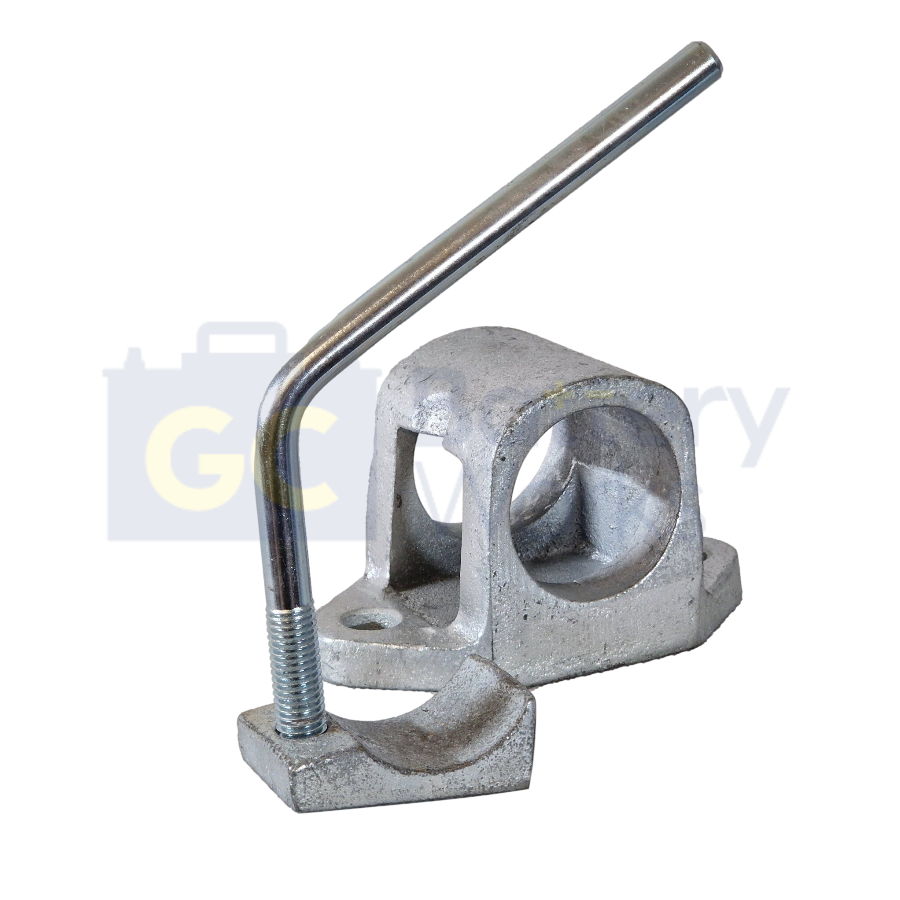 Jockey Wheel Clamp For 48mm Tubes Heavy Duty Cast Steel (Bolt-On)