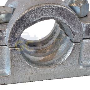 Jockey Wheel Clamp For 48mm Ribbed Tubes - Cast Steel (Bolt-On)