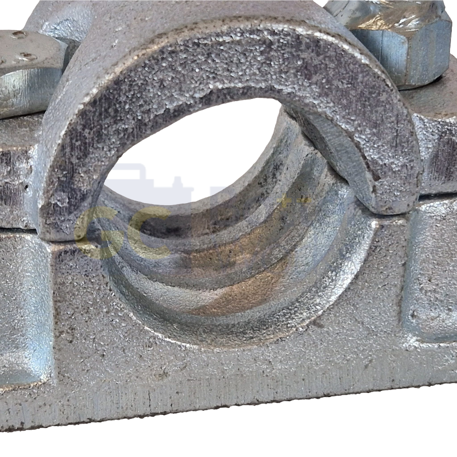 Jockey Wheel Clamp For 48mm Ribbed Tubes - Cast Steel (Bolt-On)