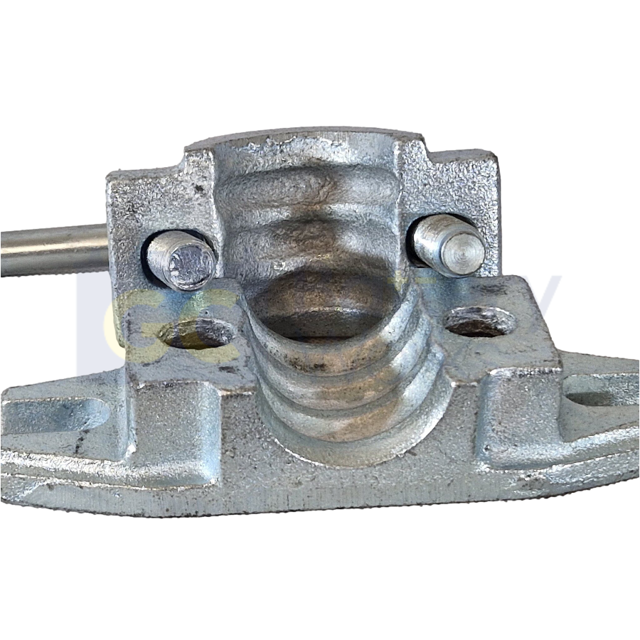 Jockey Wheel Clamp For 48mm Ribbed Tubes - Cast Steel (Bolt-On)