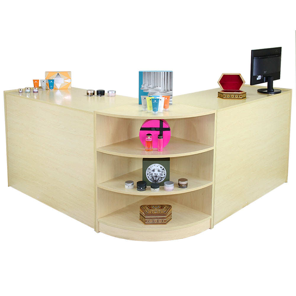 Venus Maple Shop Counter and Retail Display Set