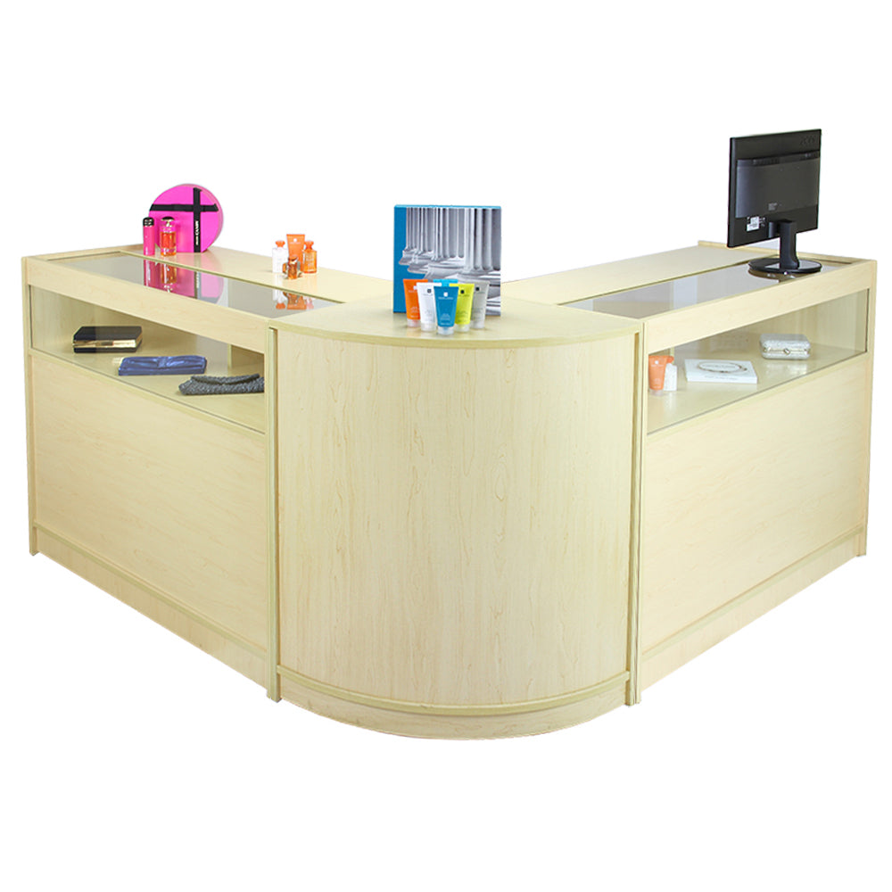 Fusion Maple Shop Counter and Retail Display Set
