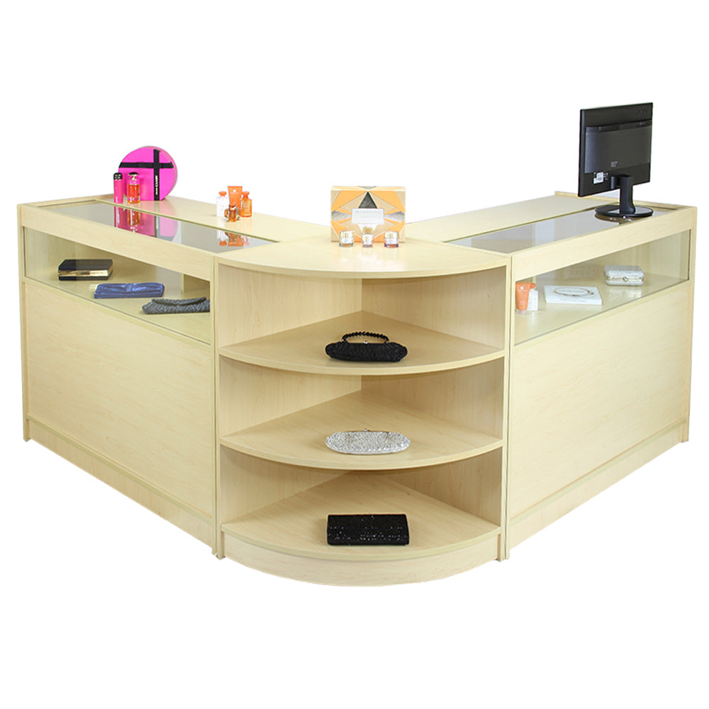 Libra Maple Shop Counter and Retail Display Set