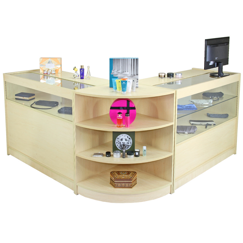 Virgo Maple Shop Counter and Retail Display Set