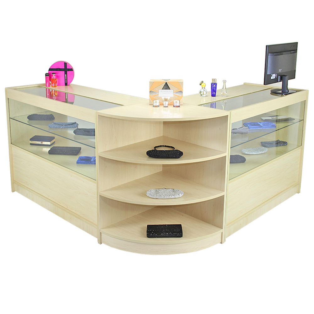 Orion Maple Shop Counter and Retail Display Set