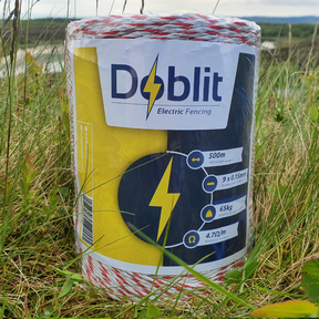 Doblit Red & White 500m 9-Strand 3mm Poly Wire Conductor
