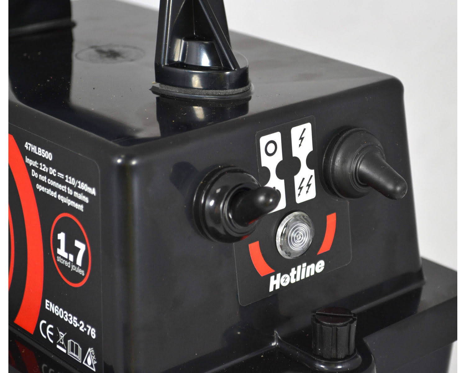 Hotline Falcon HLB500 1.7J 18km 12 volt battery Electric fence Energiser